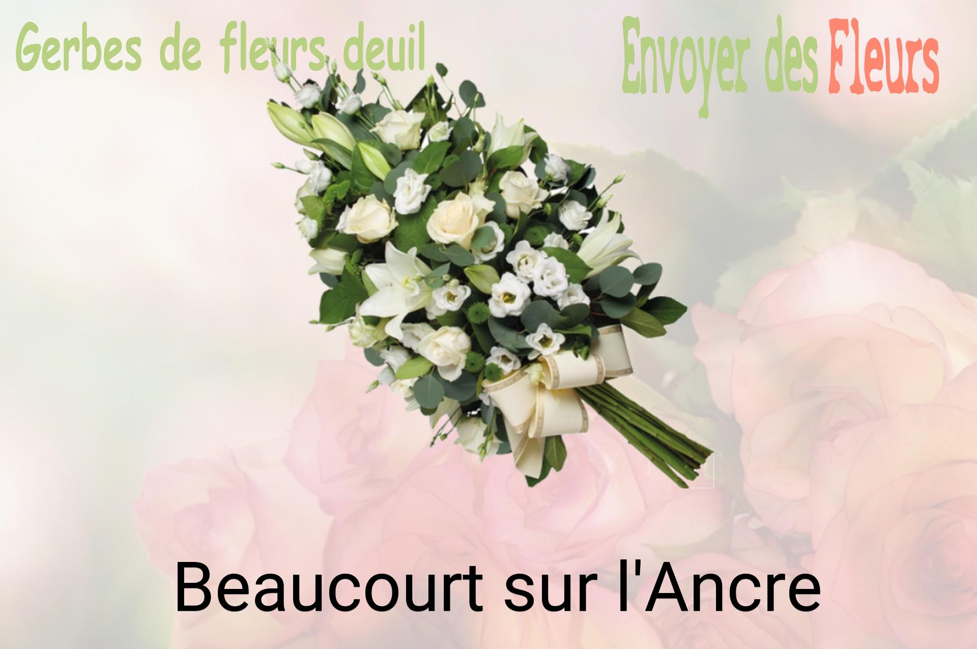 Gerbe de fleurs de deuil livrée à Beaucourt-sur-l'Ancre